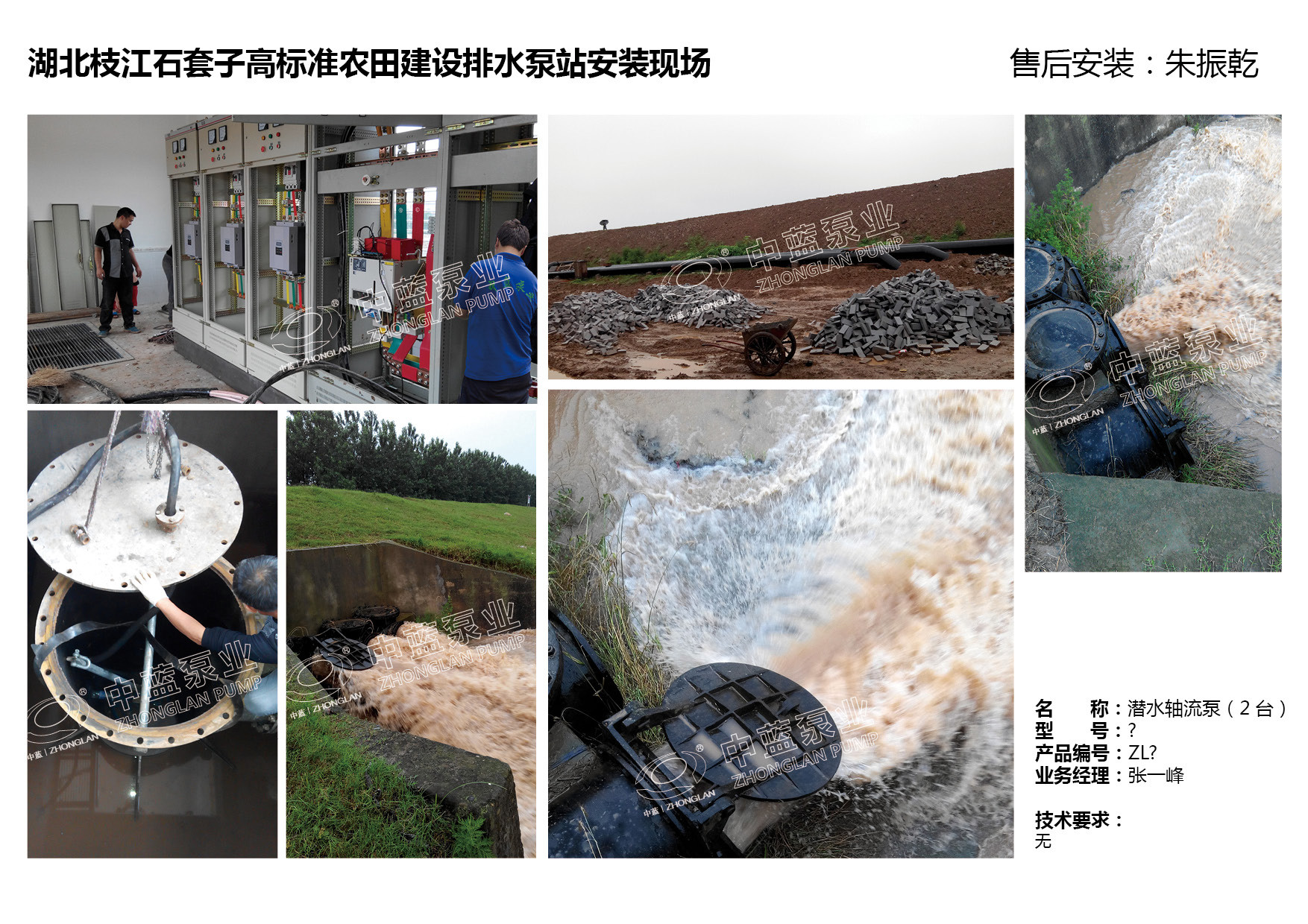 湖北枝江 石套子高标准农田建设排水泵站